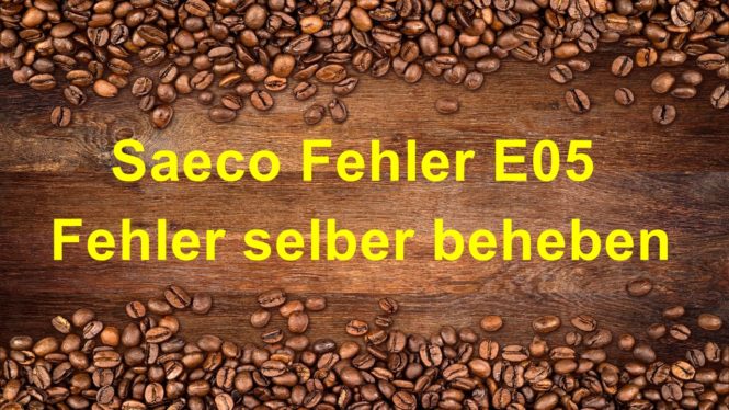 Saeco Fehler E05